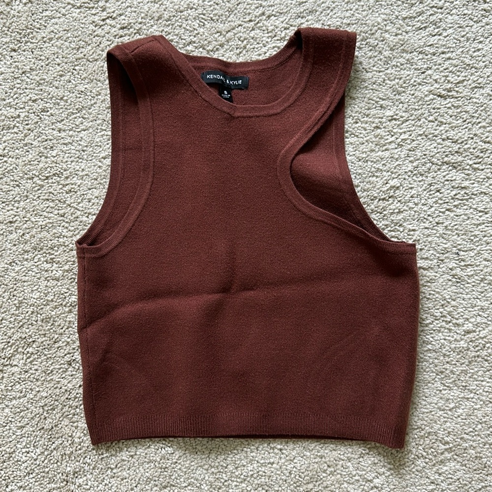 Cutout sweater tank